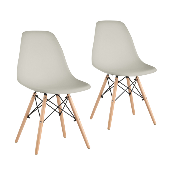 Кухонные стулья Ergozen Eames DSW Pro (2 шт комплект) бежевый
