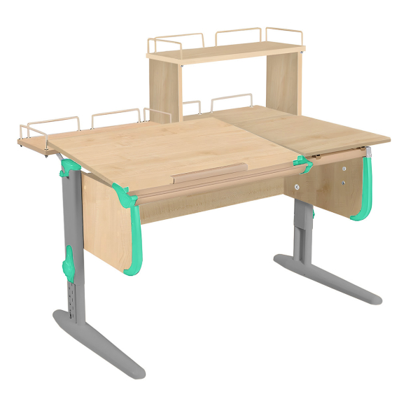 парта дэми сут-25-01д1 120 см раздельная с задней приставкой и надстройкой Дэми СУТ-25-01Д1